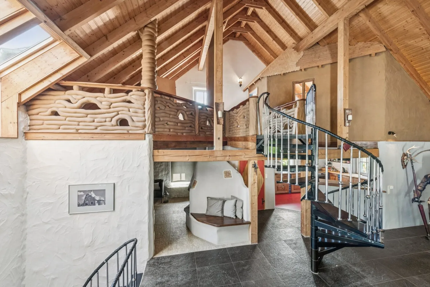 Offene Galerie mit architektonischem Anspruch