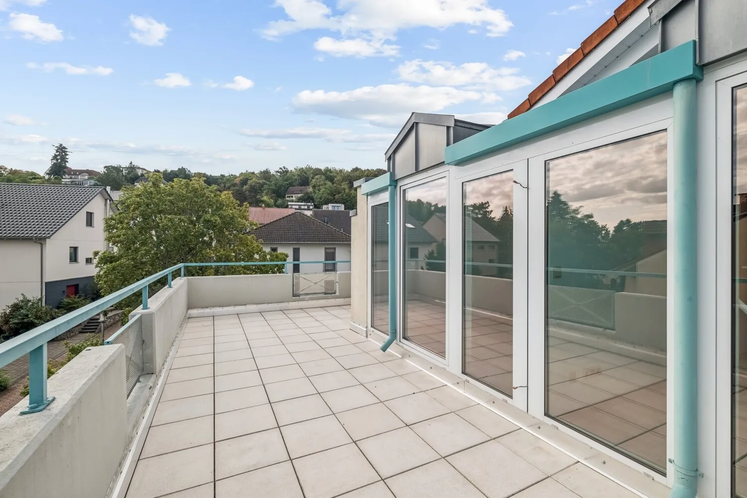 Zweite Dachterrasse für zusätzliche Aufenthaltsqualität