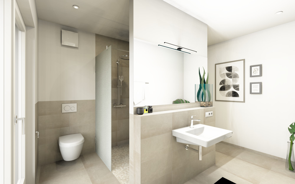 Badezimmer Ansicht 1