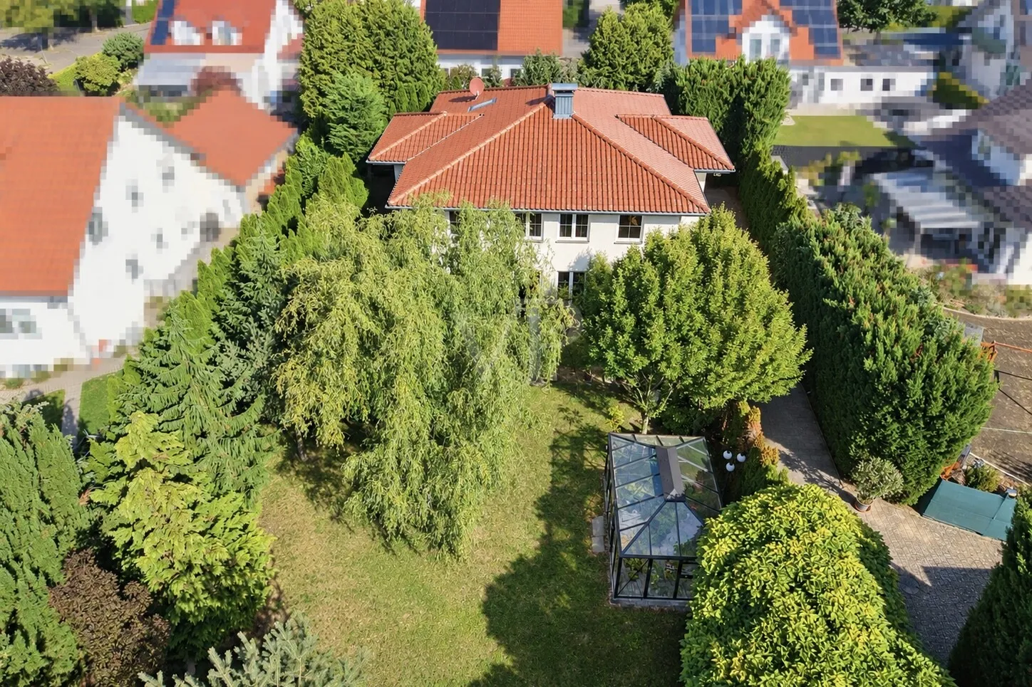 Vorderansicht von oben