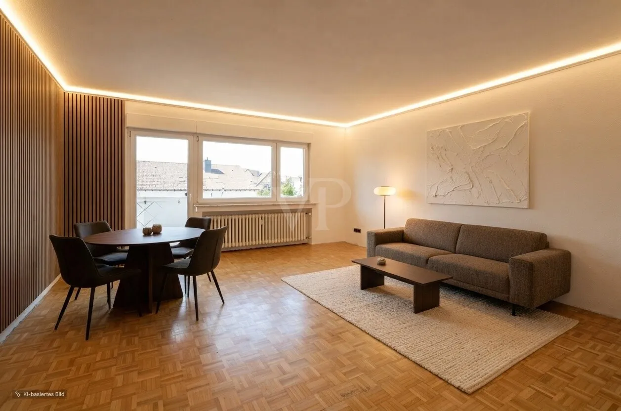 Wohnzimmer KI-gestaged