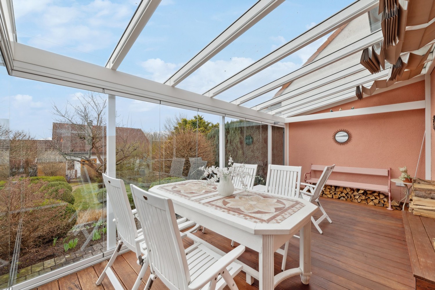 Überdachte Terrasse