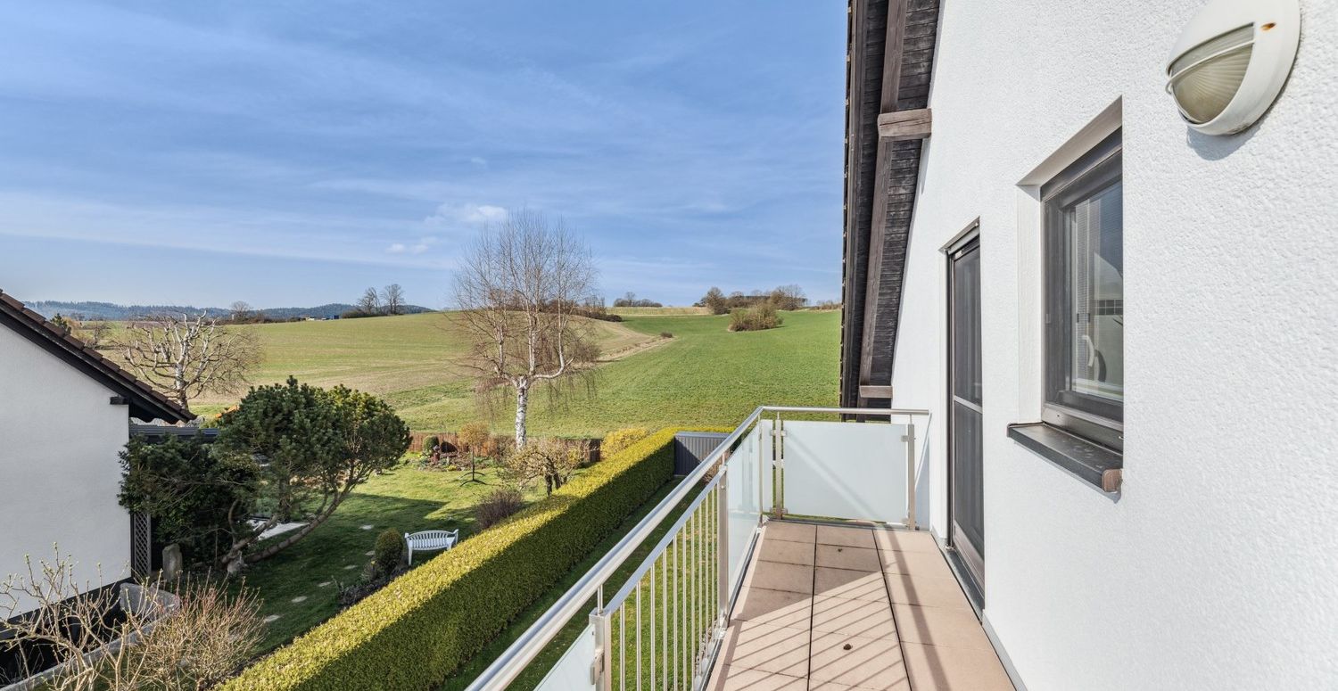 Ausblick vom Balkon