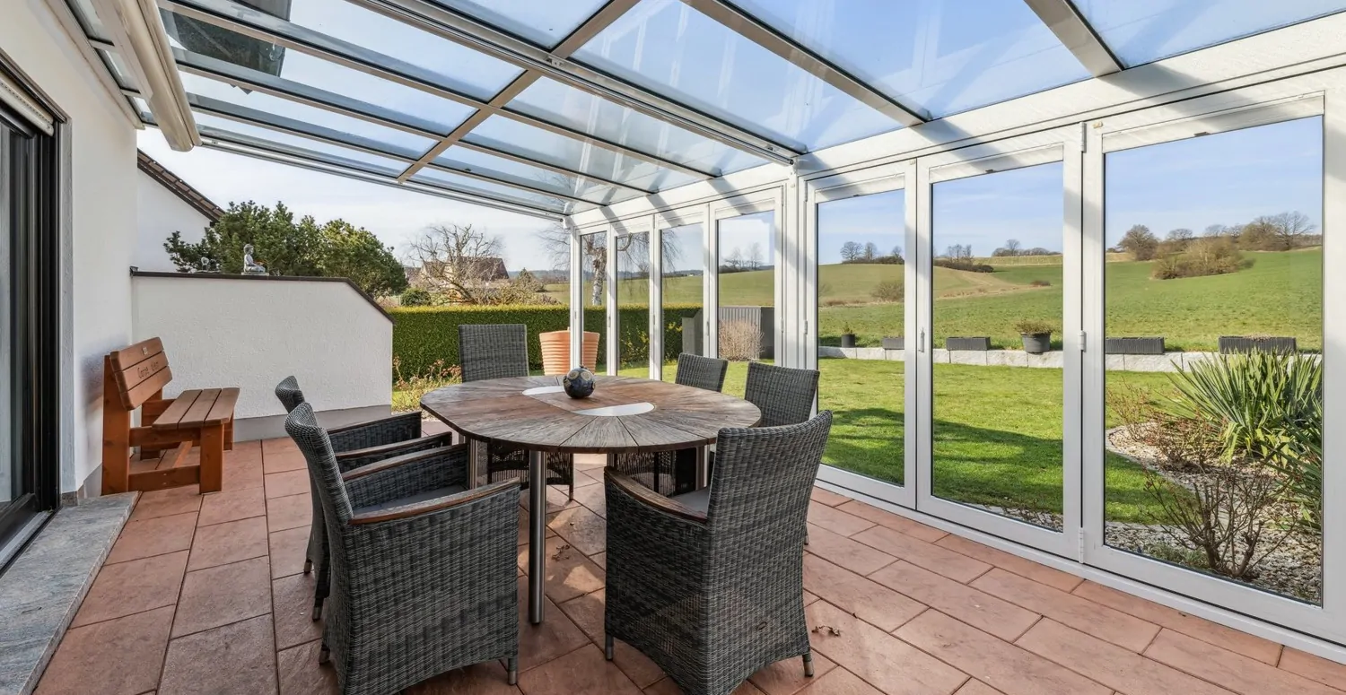 Ausblick von der Terrasse