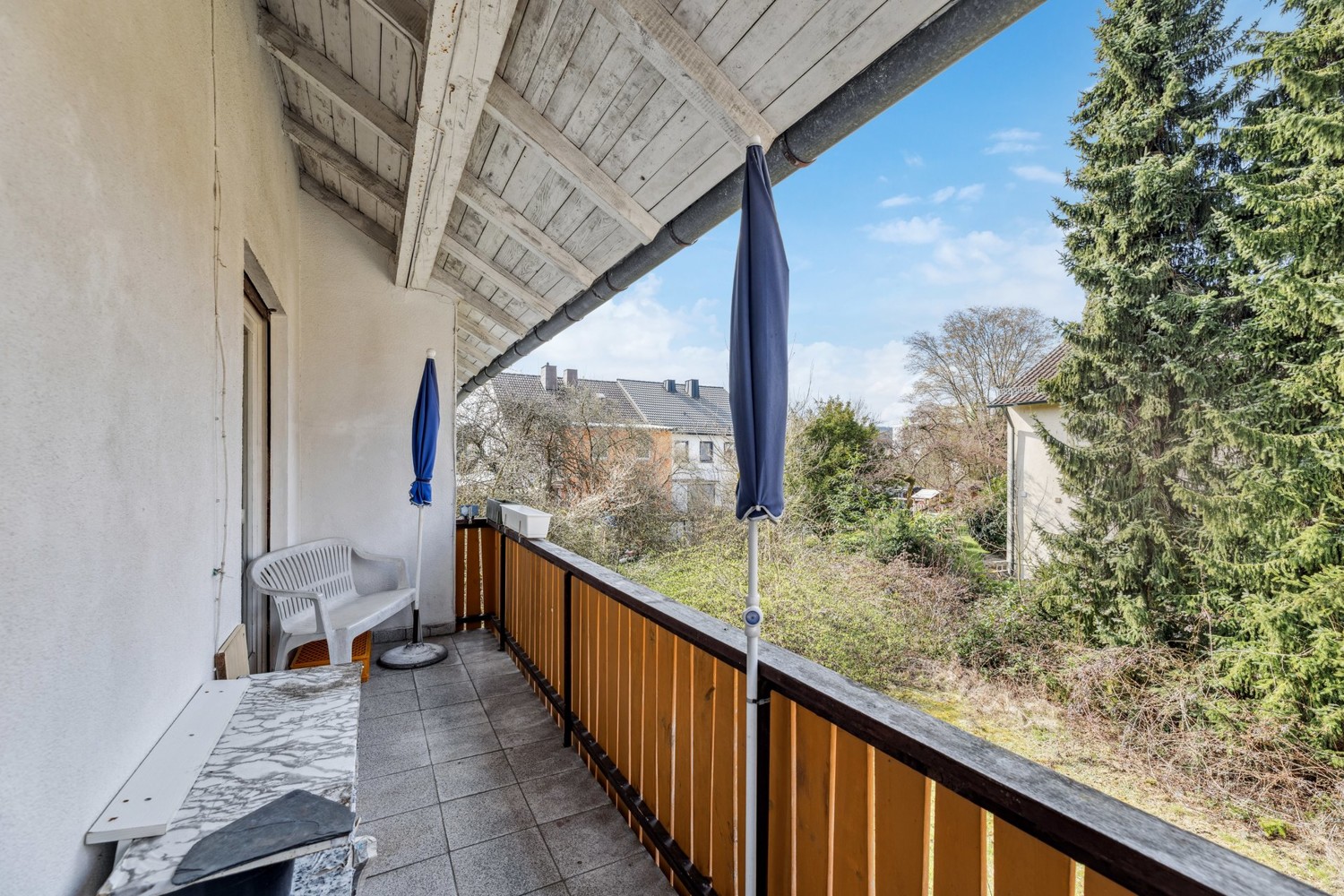 großzügiger Balkon