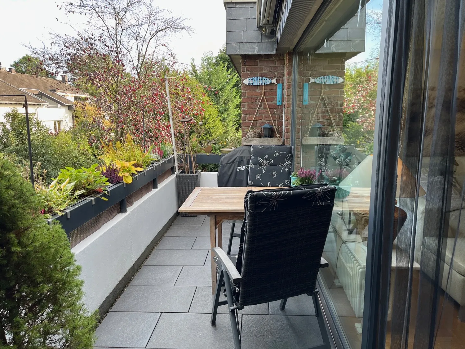 Balkon am Wohnzimmer