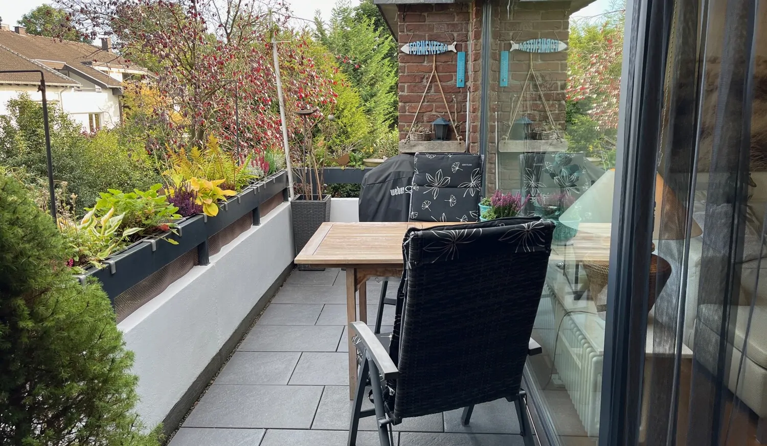 Balkon am Wohnzimmer