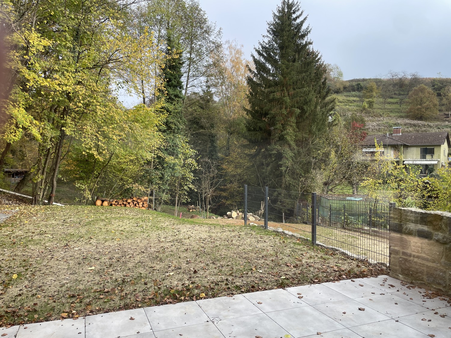 Alter Baumbestand und Bergblick