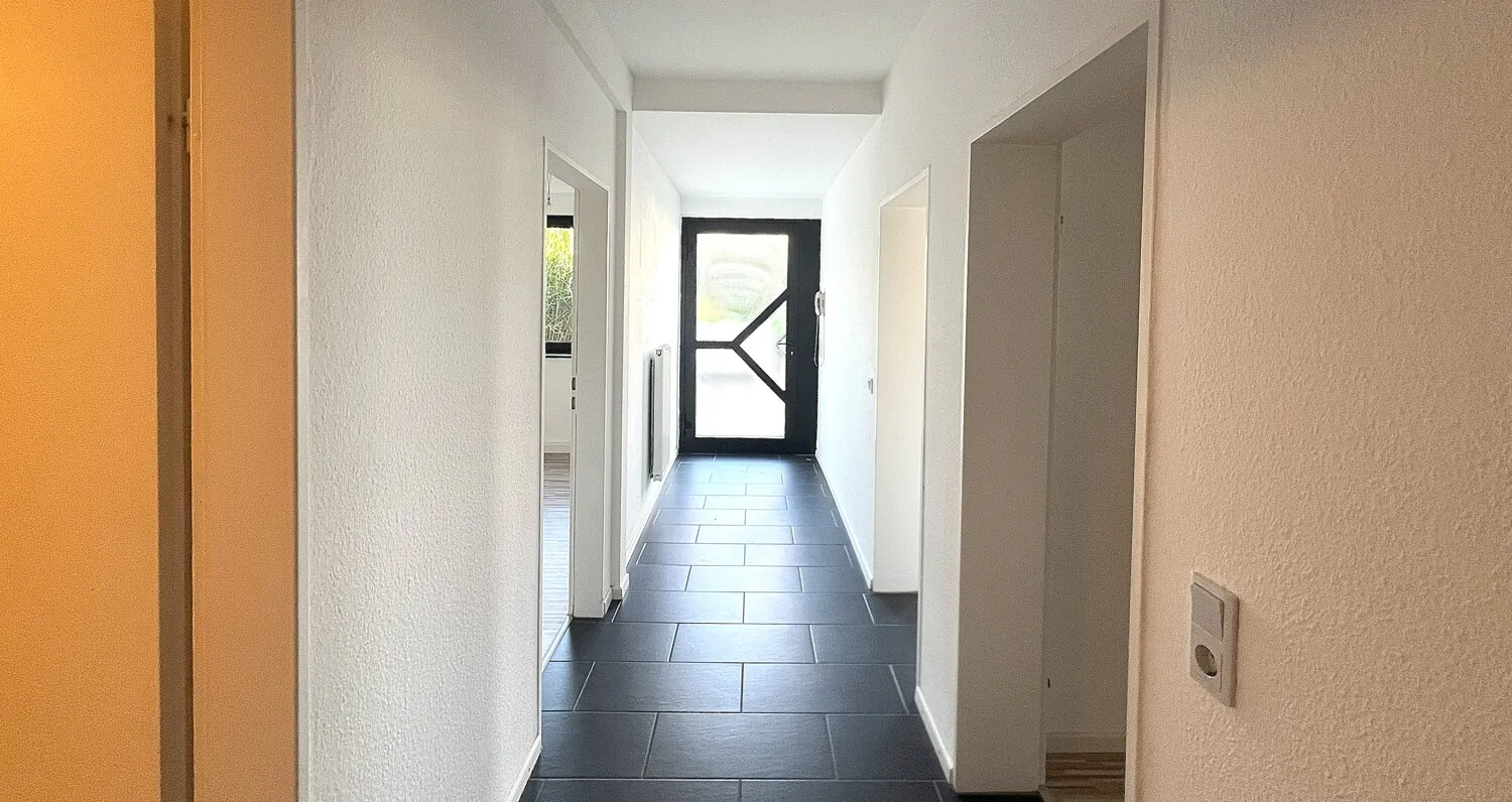 Blick zum Eingang der Einliegerwohnung