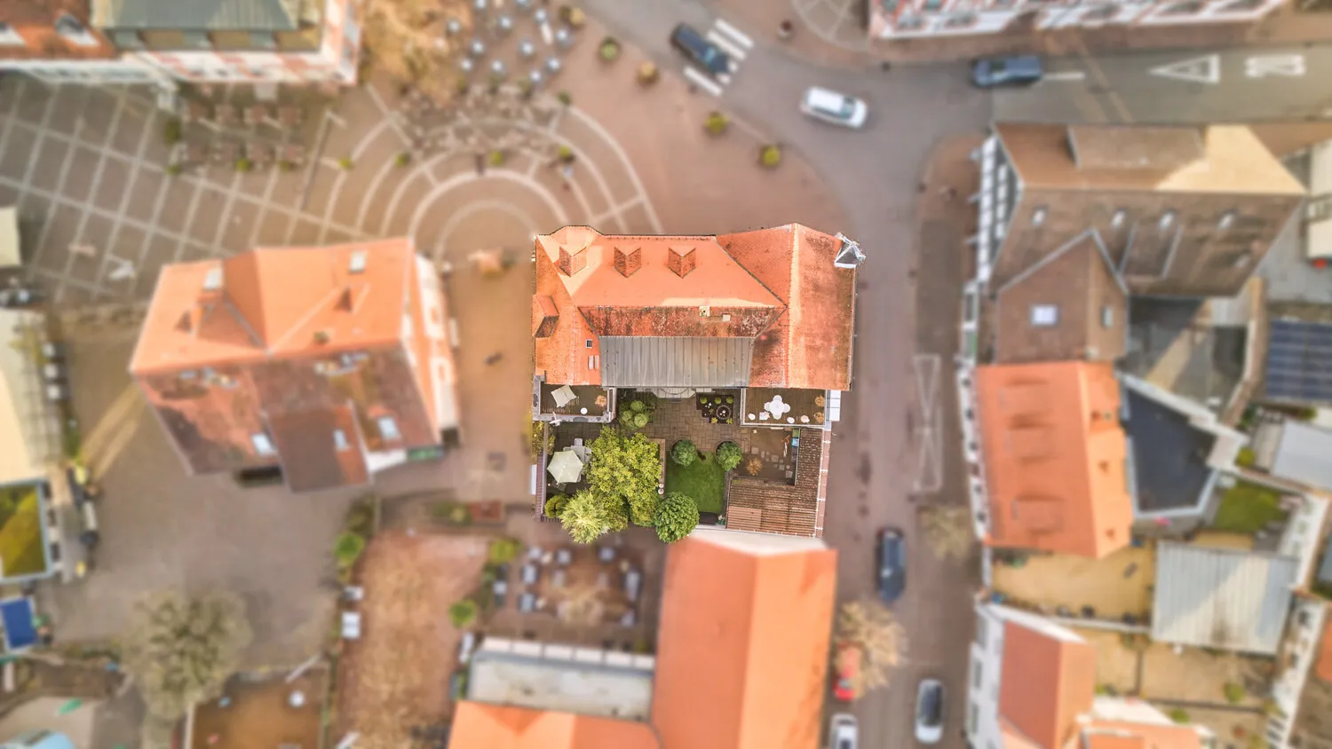 Luftaufnahme Hausrückseite