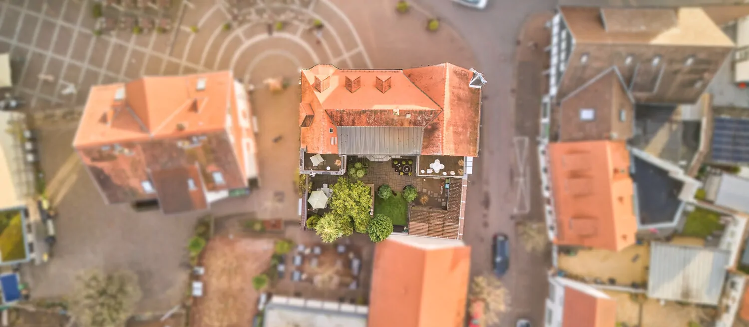 Luftaufnahme Hausrückseite