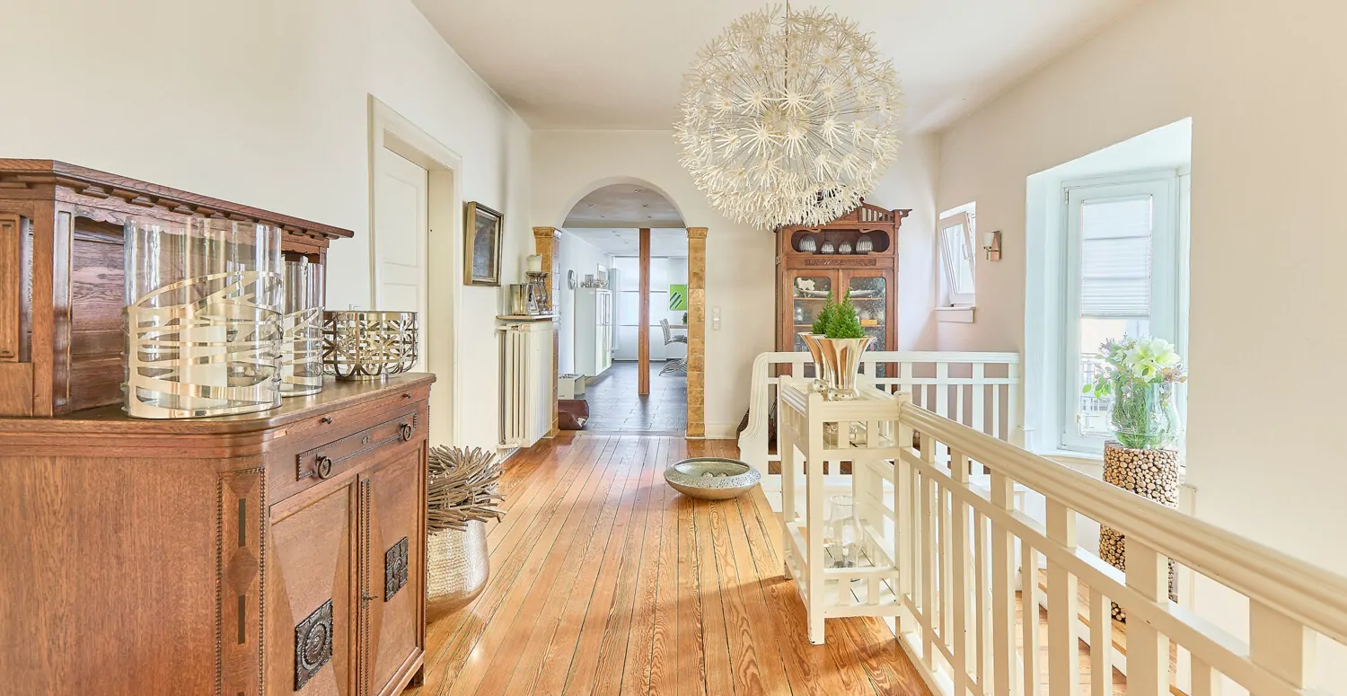 Der Flur verbindet alle Räume