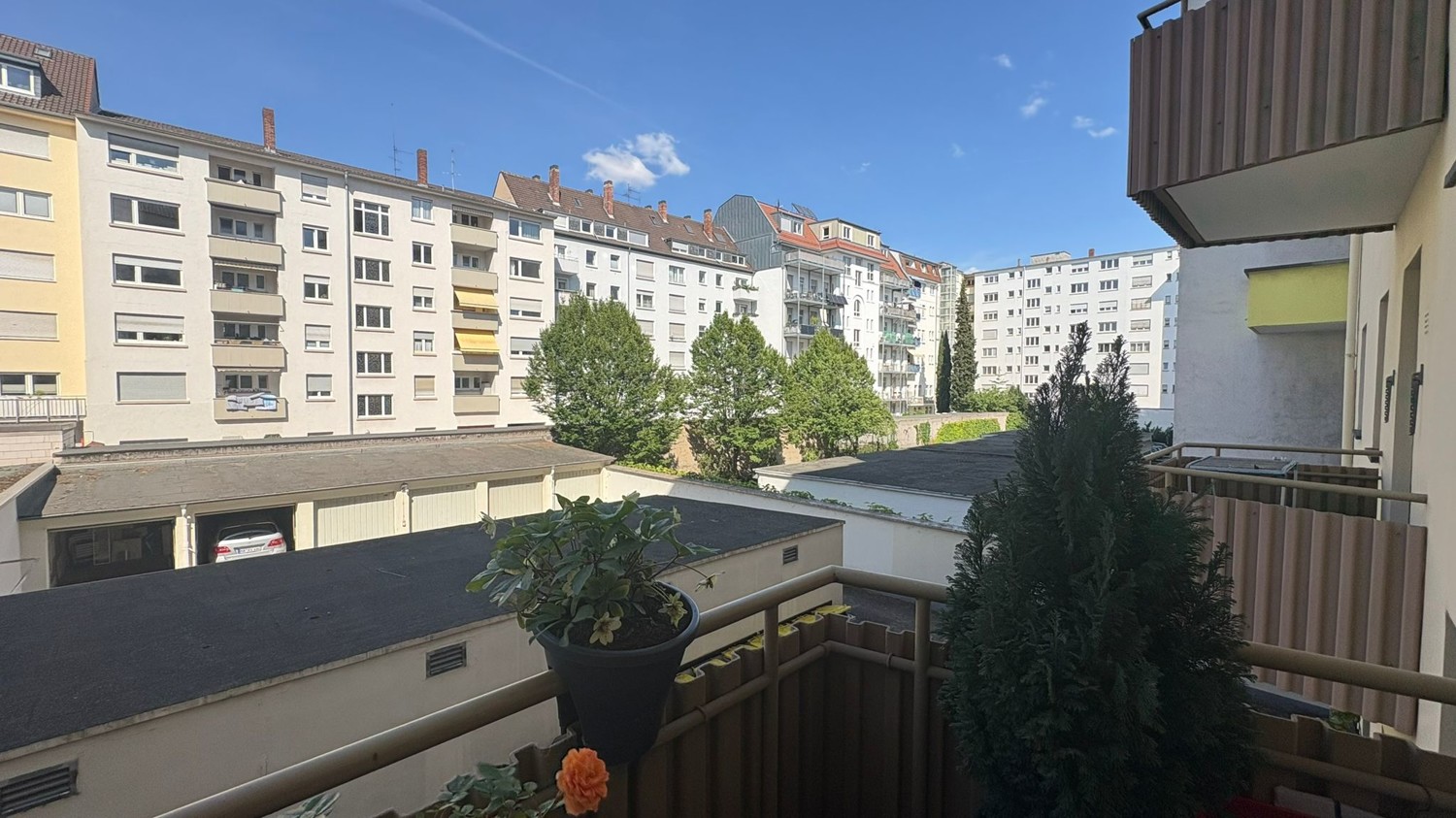 Ausblick Balkon