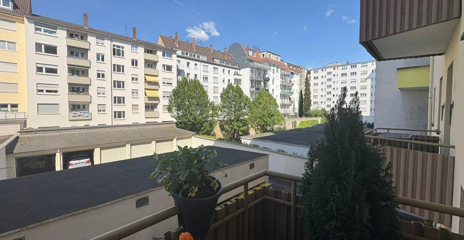Ausblick Balkon