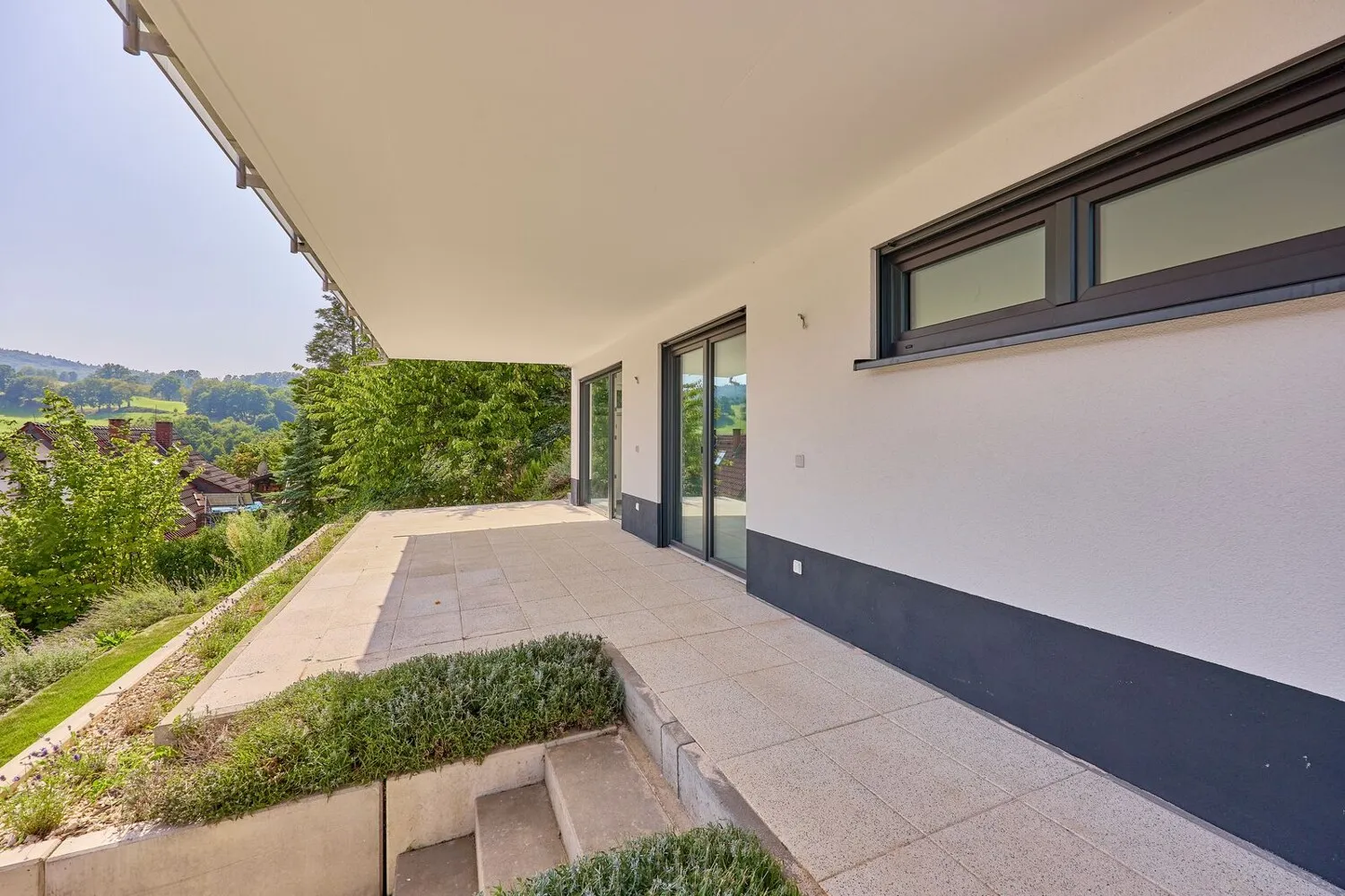 Blick zur Einliegerwohnung