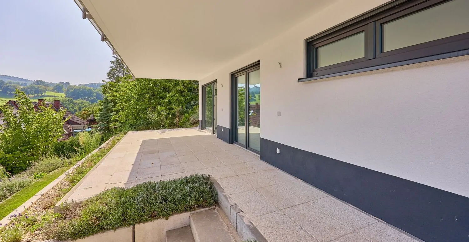 Blick zur Einliegerwohnung