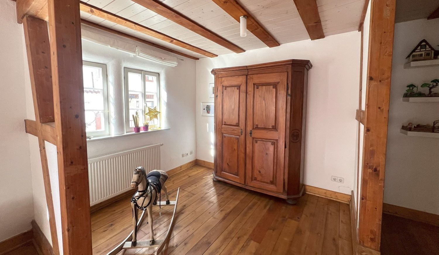 Möglicher Essbereich mit angrenzender Küche