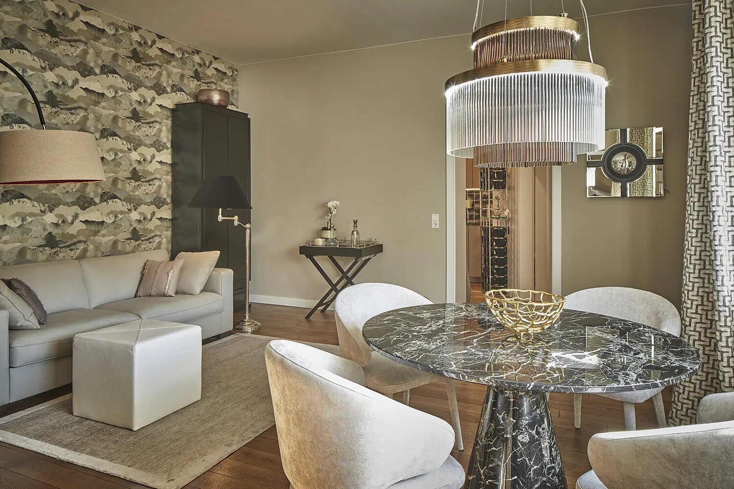 Stilvoll Wohnen auf einer Ebene