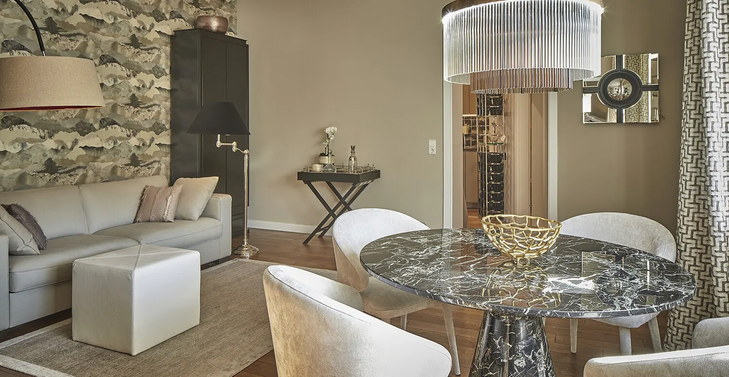 Stilvoll Wohnen auf einer Ebene