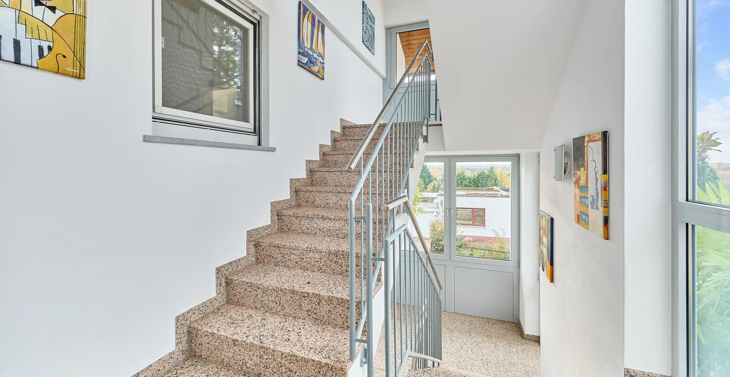 Treppenhaus zu den einzelnen Etagen
