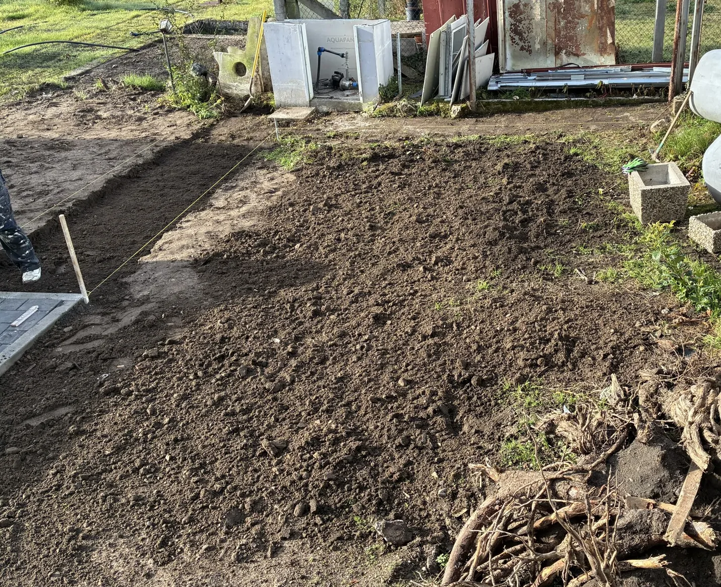 Garten in Bearbeitung