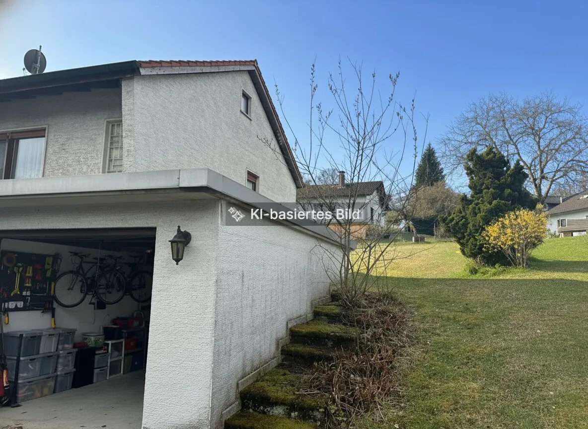 Garage und Garten