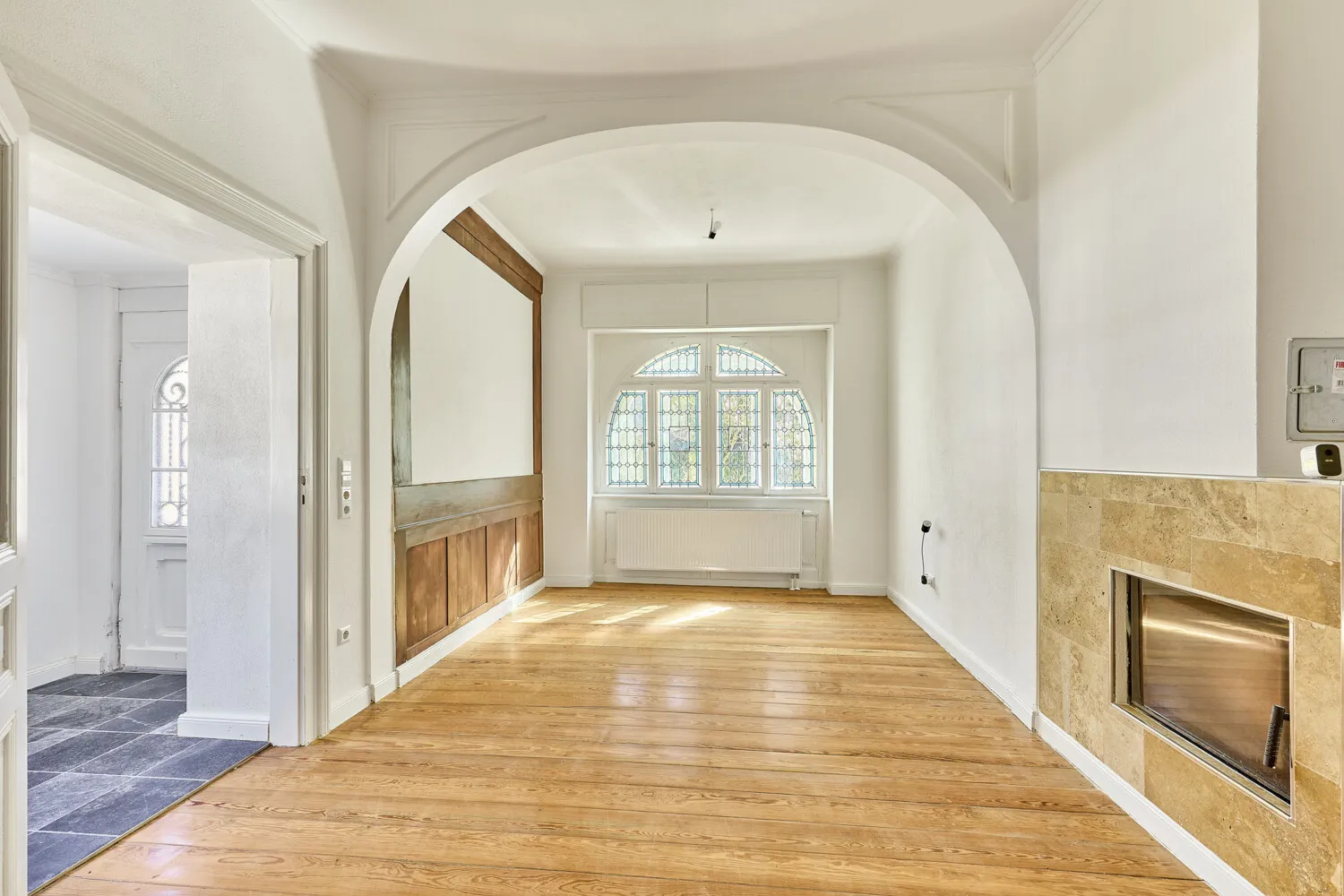 Blick zum Kaminzimmer