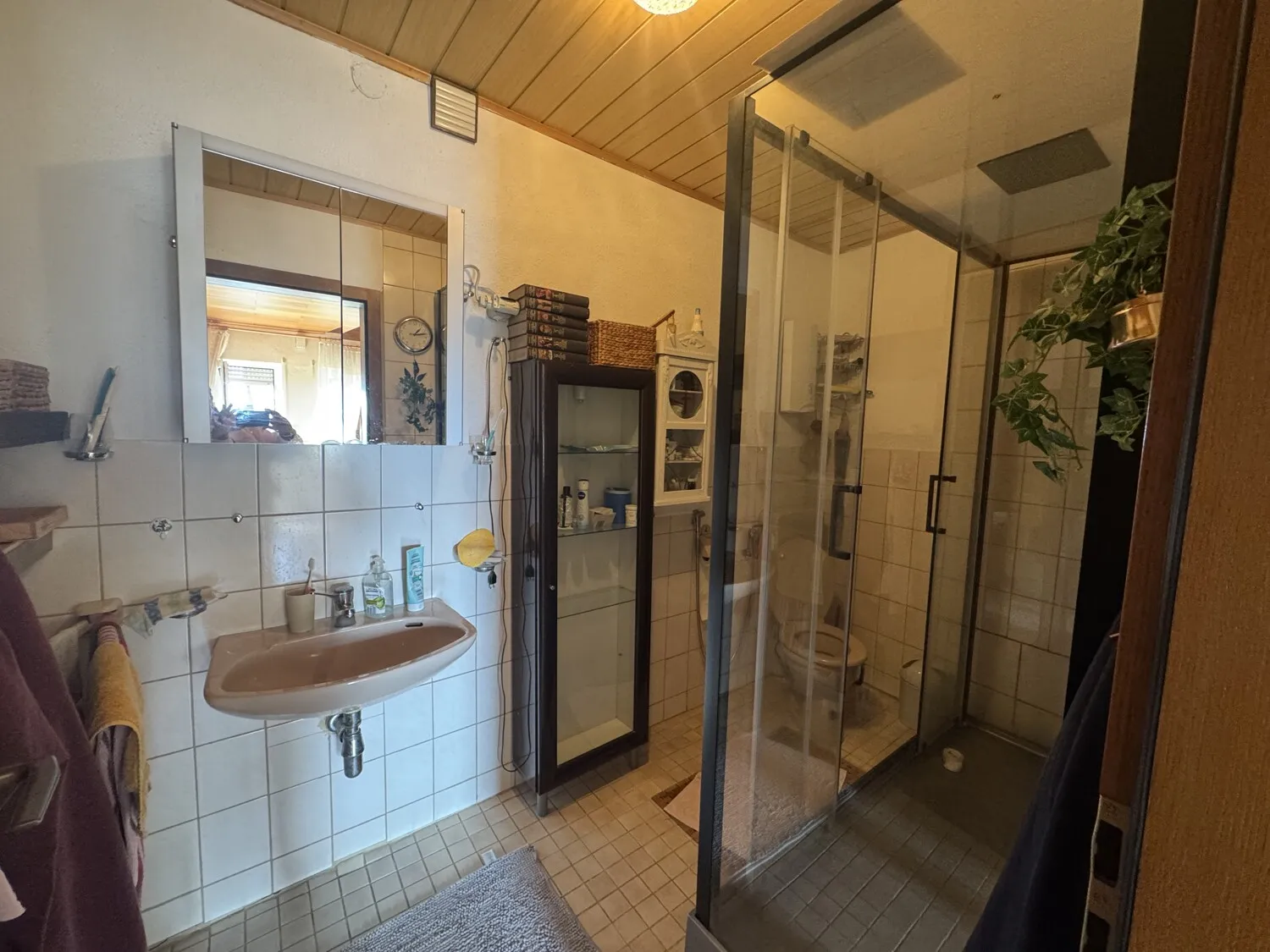 Badezimmer mit großer Dusche