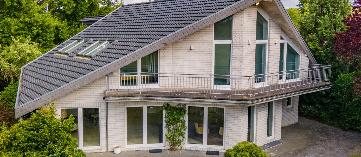 Blick auf die Immobilie