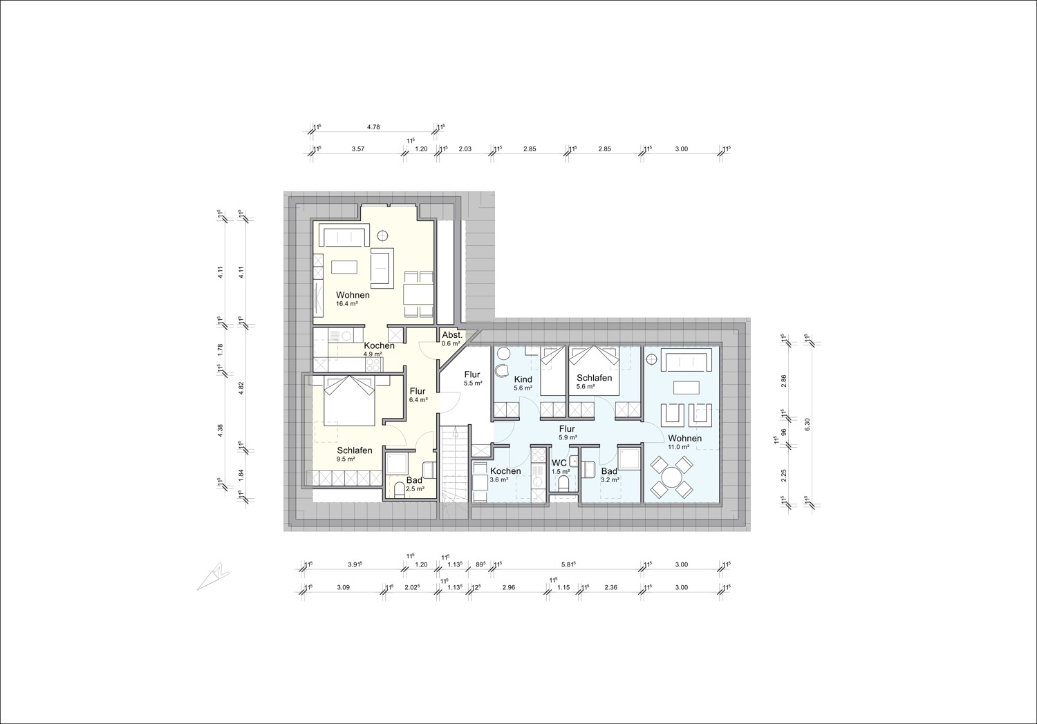 Grundriss Dachgeschoss