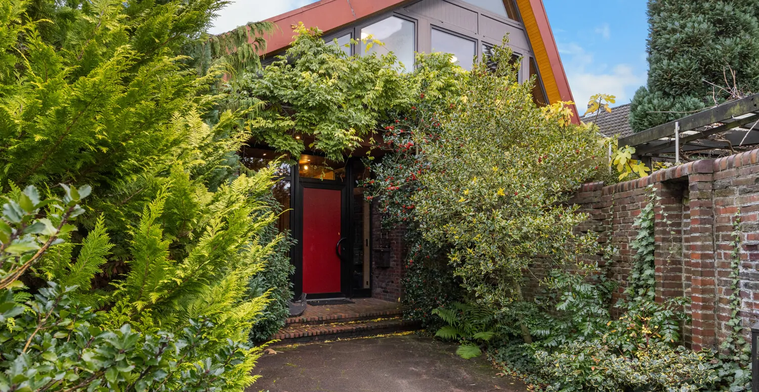 Haus von vorne Eingan