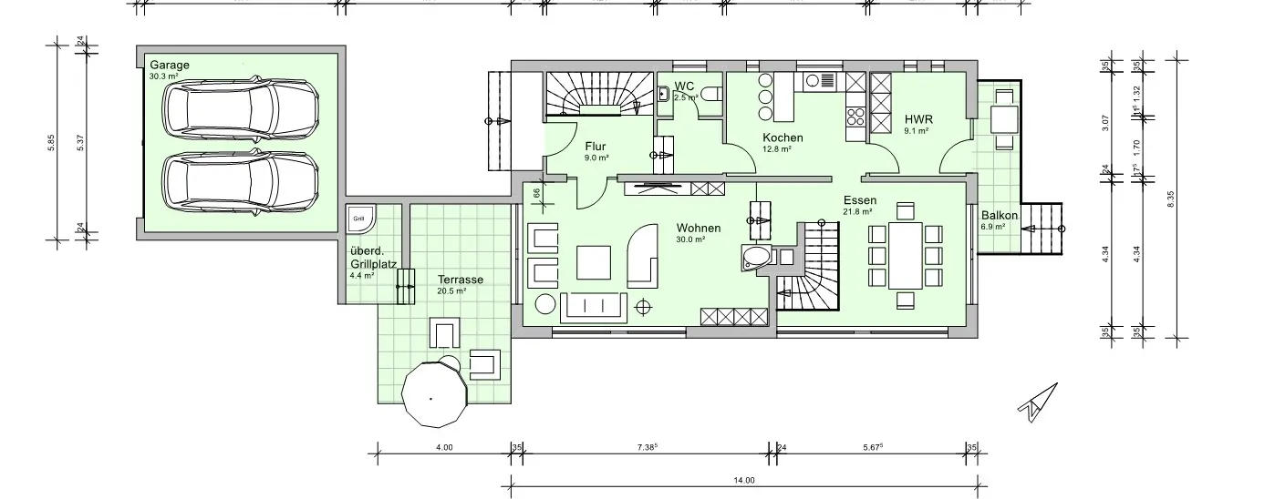 Grundriss Erdgeschoss