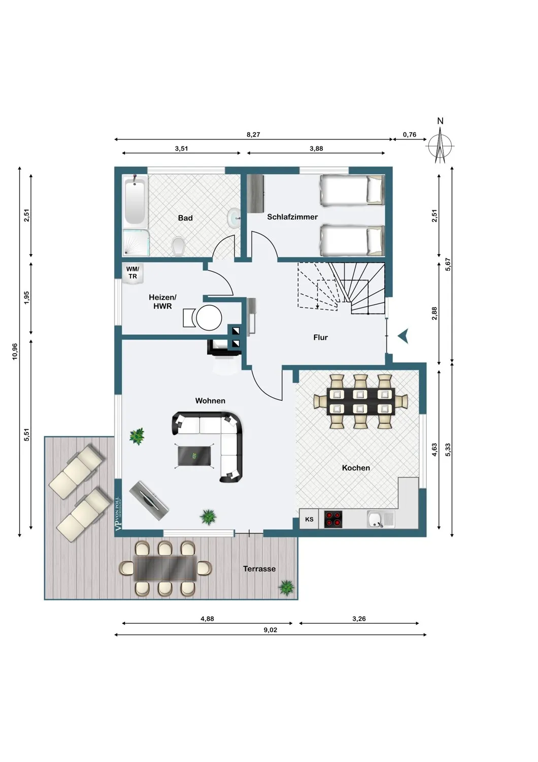 Grundriss Erdgeschoss