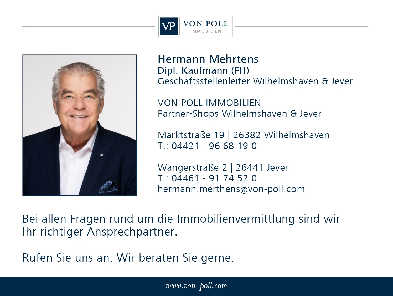 Digitale Visitenkarte Hermann Mehrtens