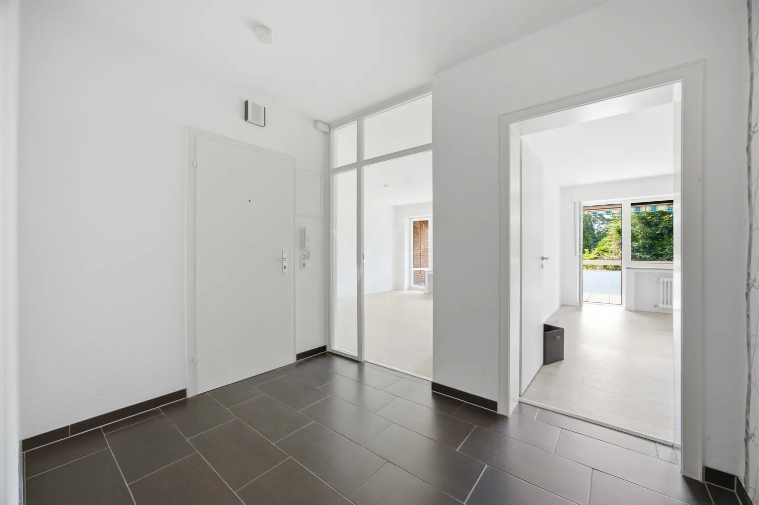 Wohnungstür und Flur