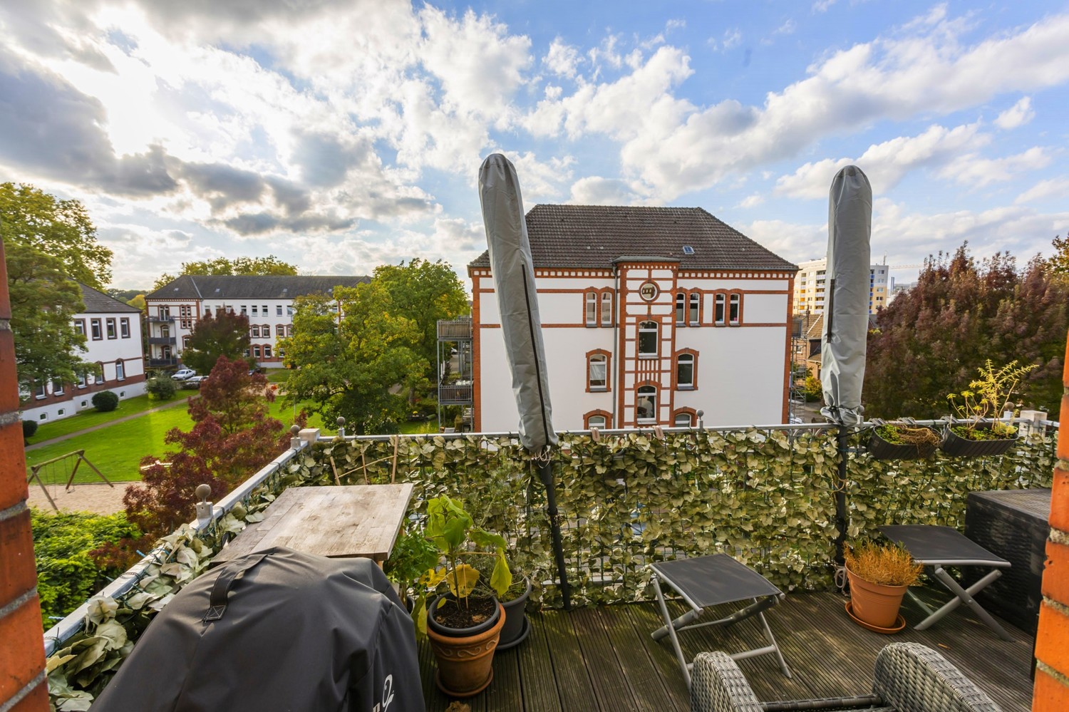 Blick vom Süd-West-Balkon