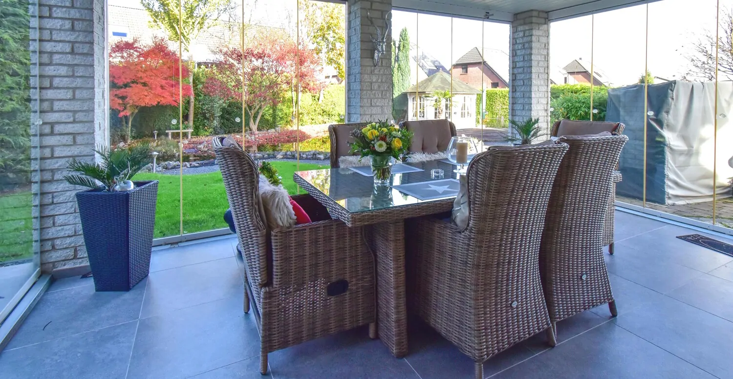 Überdachte Terrasse