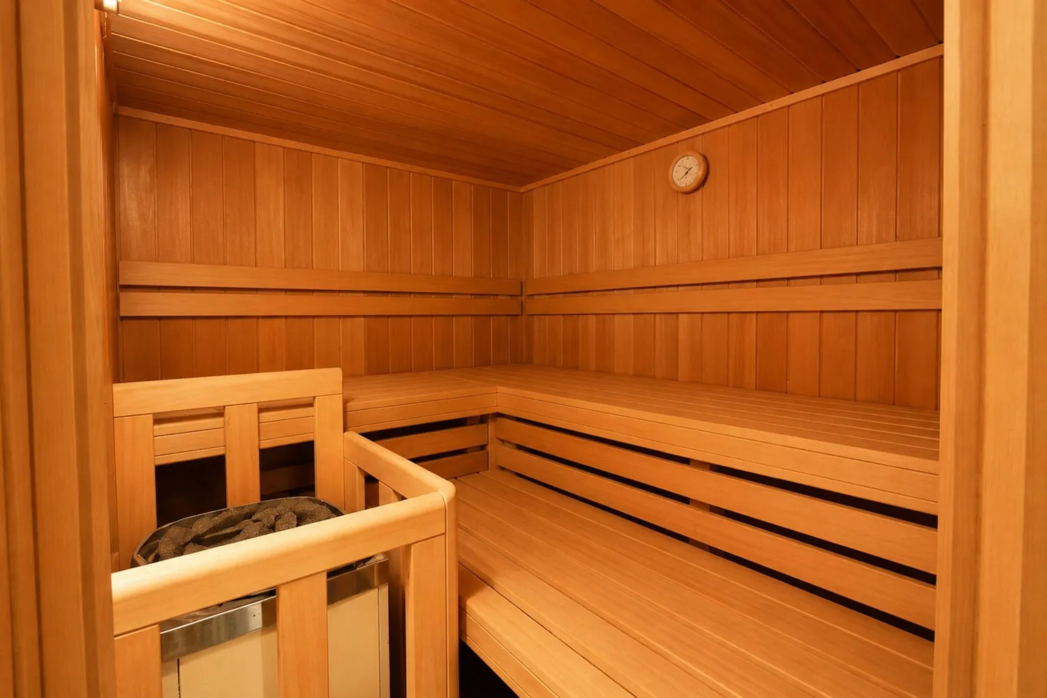 Sauna im Wellnessbereich