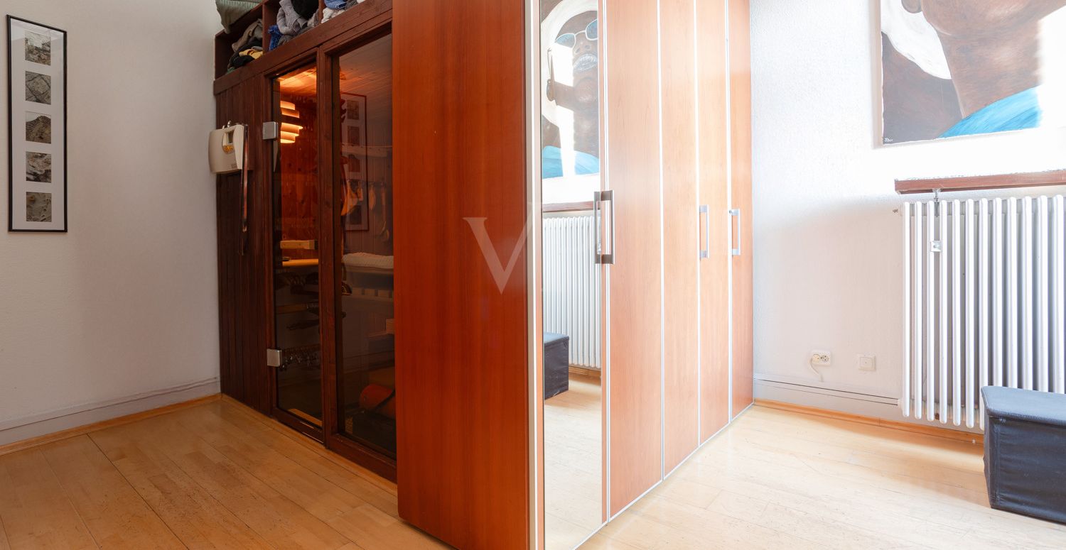 Schlafzimmer mit Sauna OG