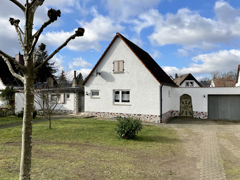 Vorgarten mit Straßenansicht