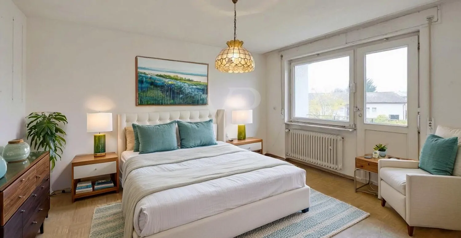 Schlafzimmer II - KI bearbeitet