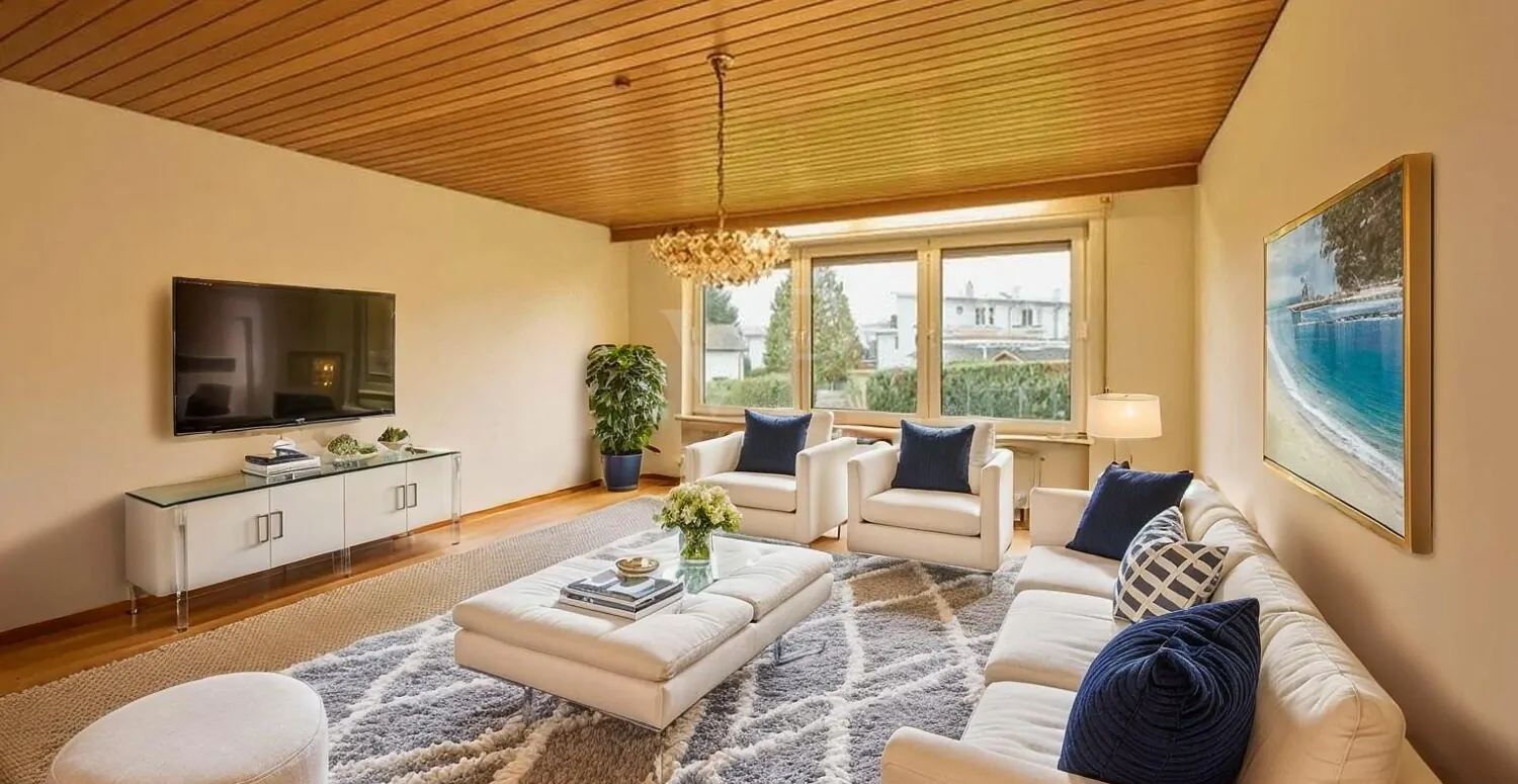 Wohnzimmer - KI bearbeitet