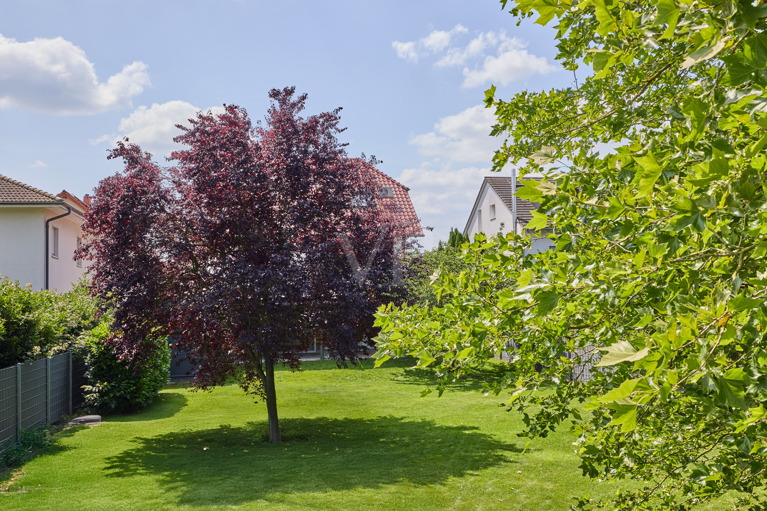 Schön angelegter Garten