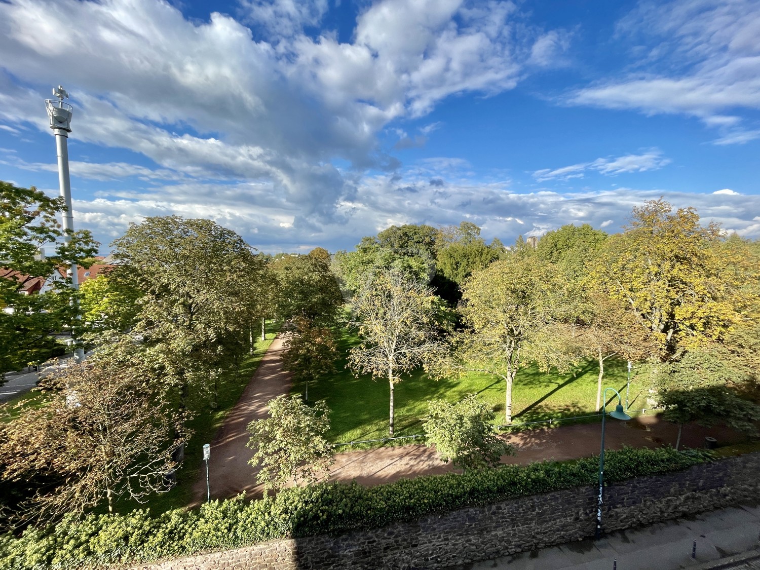 Blick auf die Orangerie