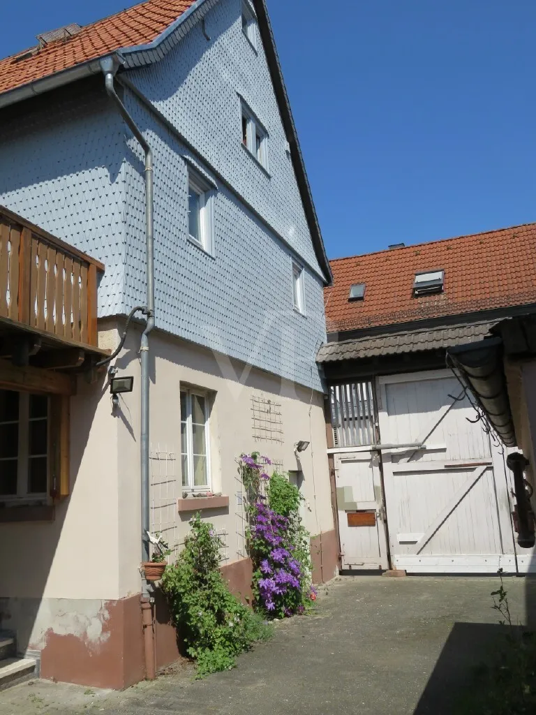 Hofeingang mit ektrisches Hoftor