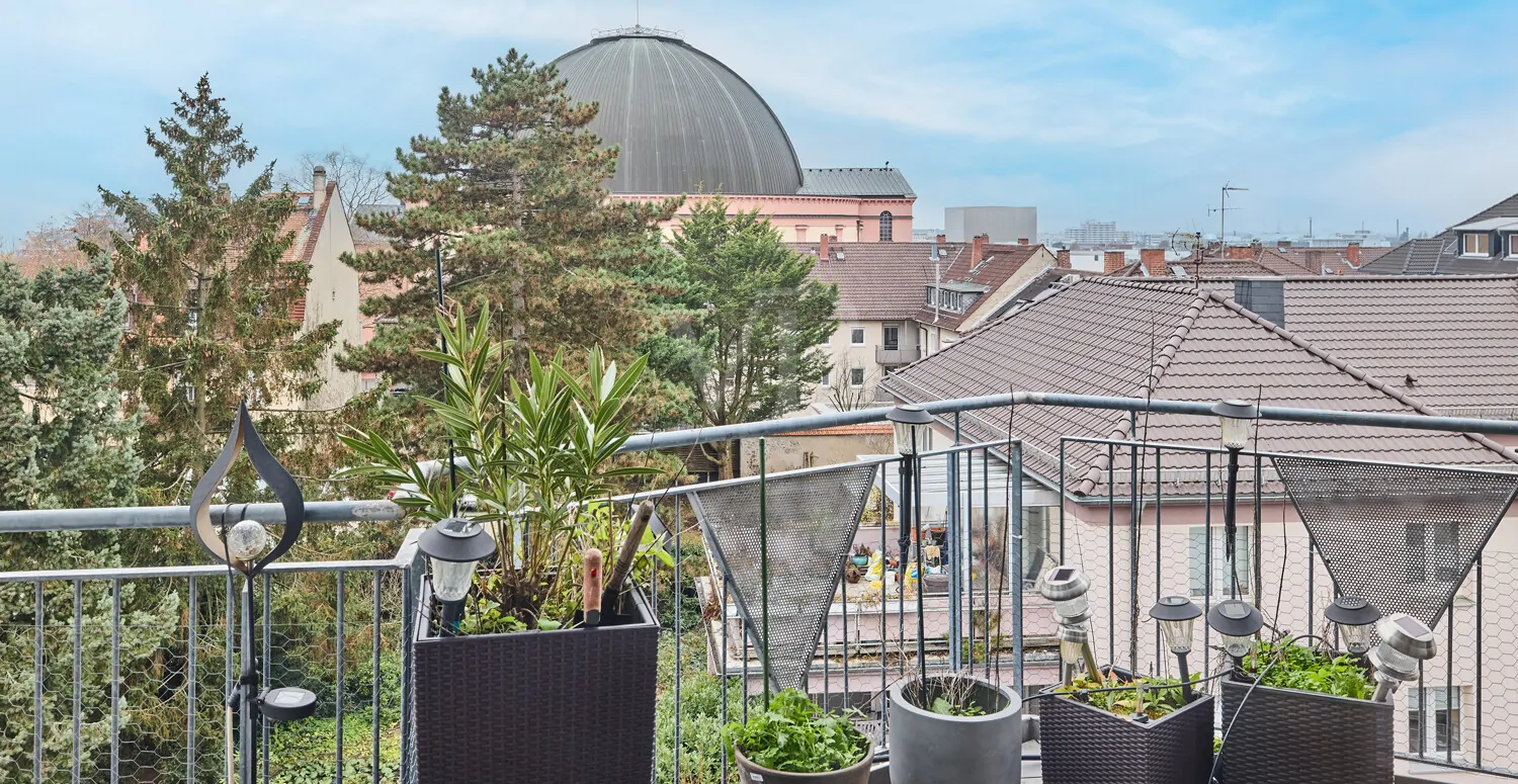 Ausblick vom Westbalkon