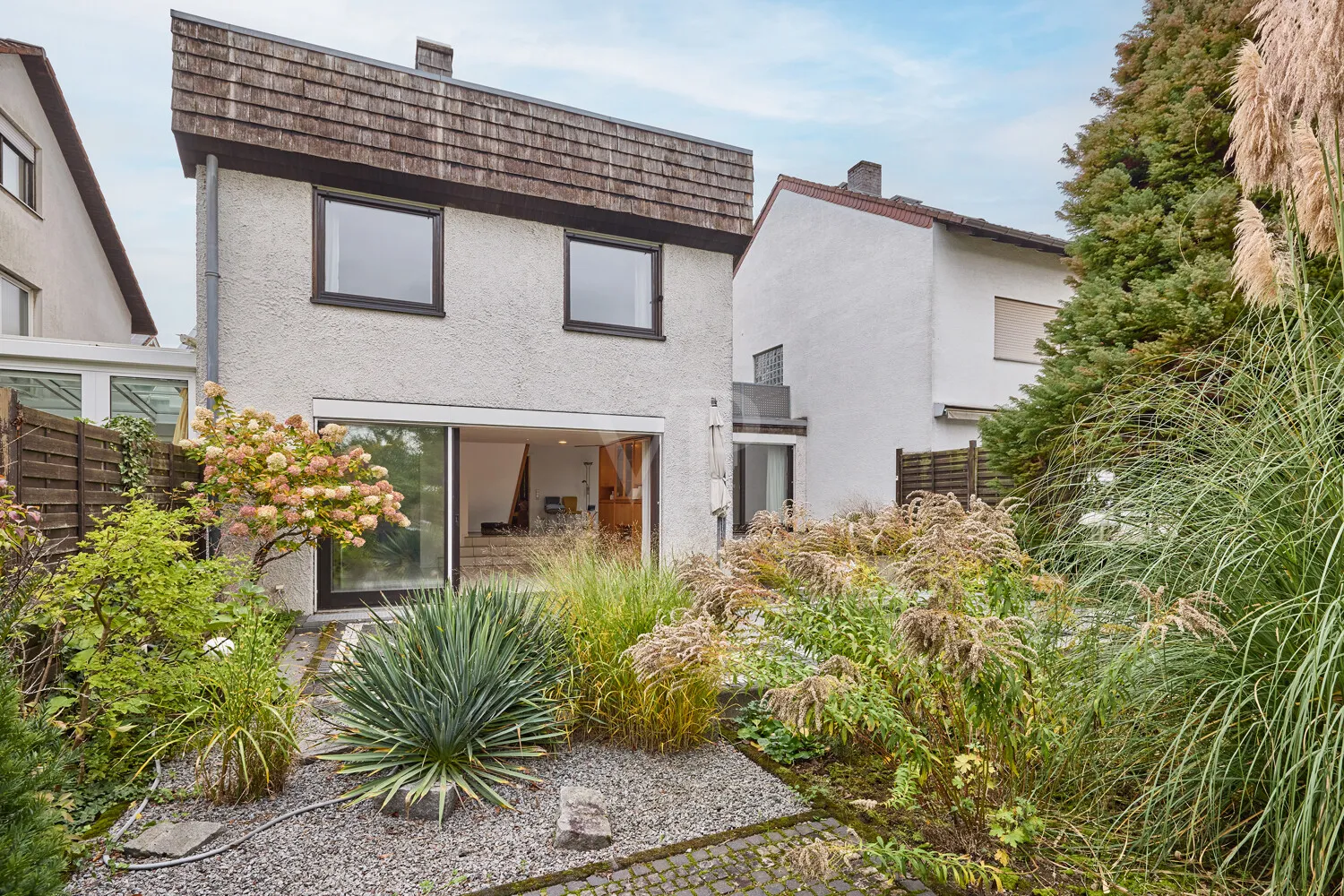 Garten in Westausrichtung