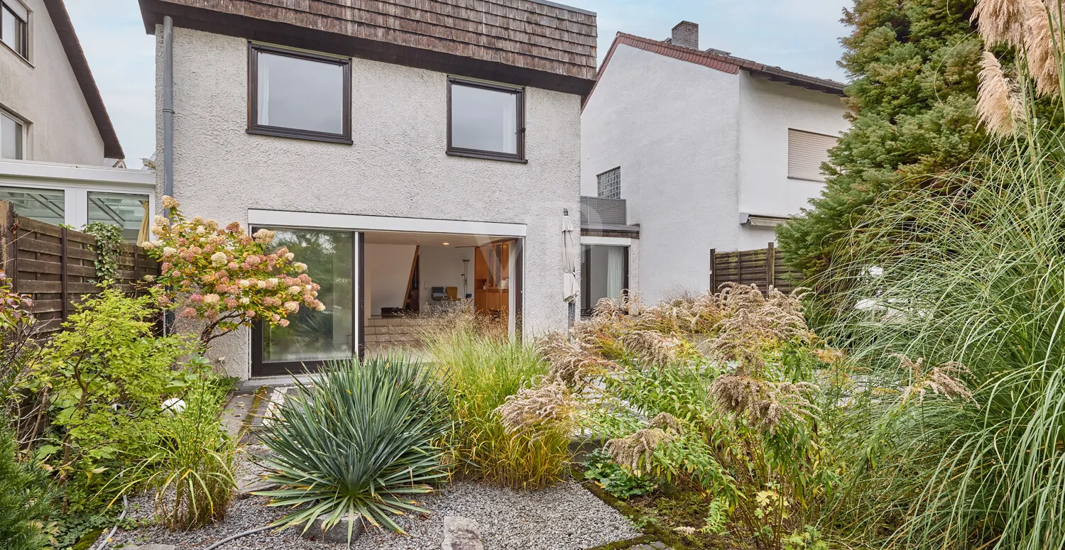 Garten in Westausrichtung