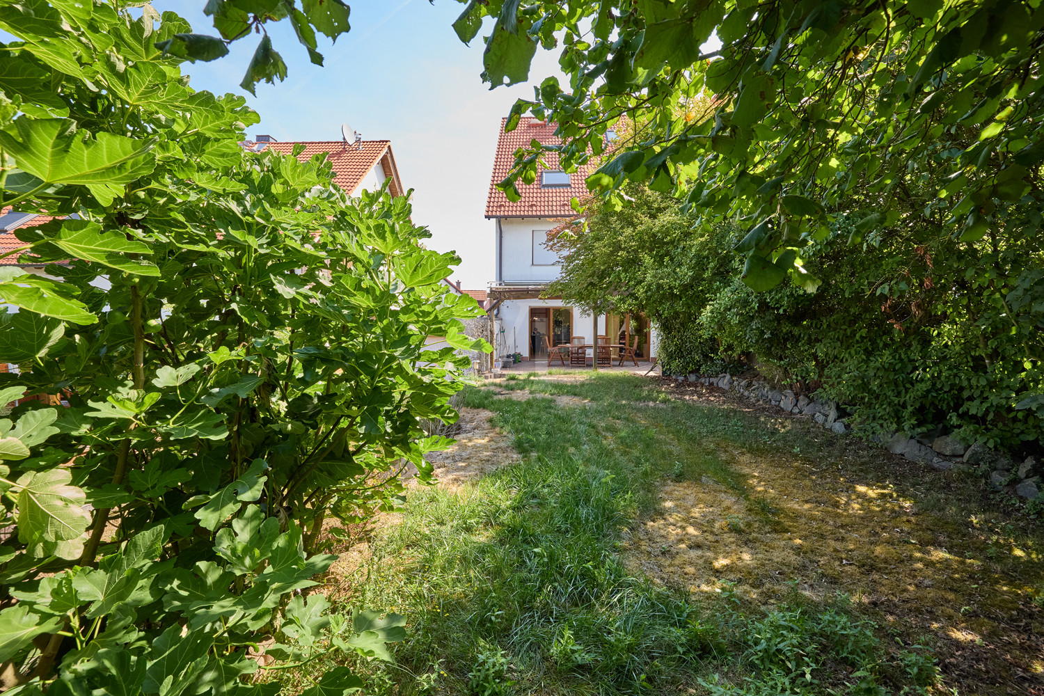 Rückansicht Garten