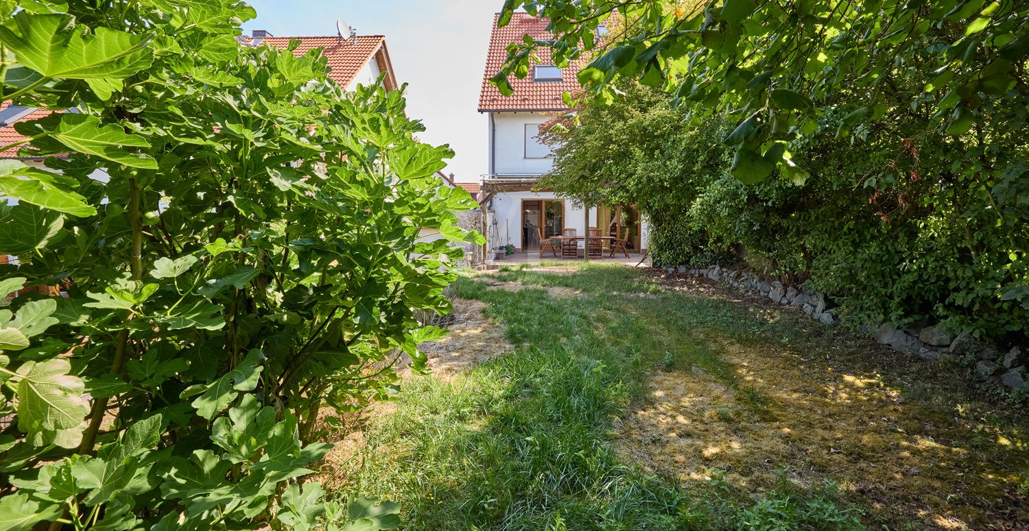 Rückansicht Garten